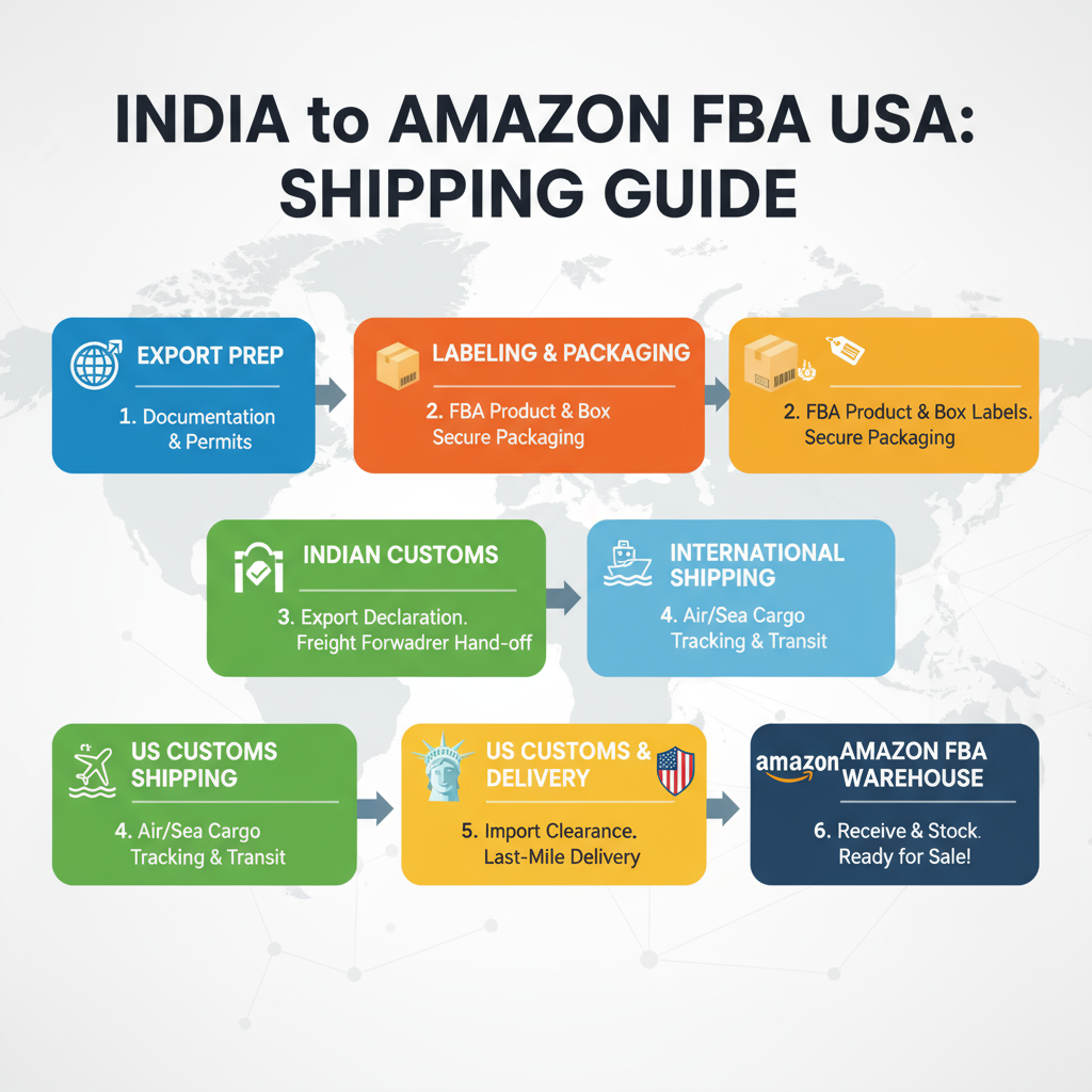 How to Ship from India to Amazon FBA USA